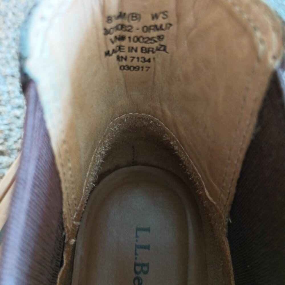 LL Bean Leather Chelsea Boots, Size 8.5, EUC - Picture 5 of 7